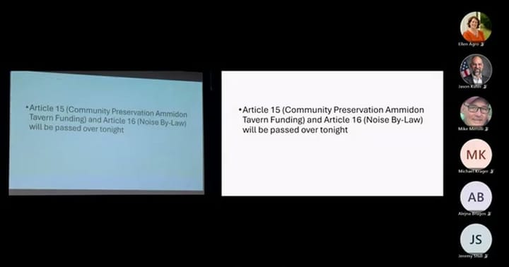 From the Town Meeting